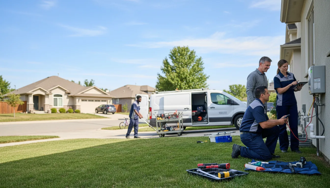 Tankless water heater service in Santa Maria, TX